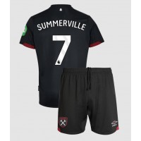 West Ham United Crysencio Summerville #7 Auswärts Trikotsatz Kinder 2024-25 Kurzarm (+ Kurze Hosen)